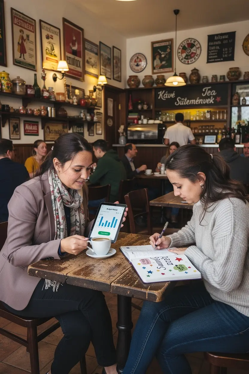 Illusztráció a pénzkezelés egyszerűsítéséről, amely hasznos tippeket ad a költségvetéshez.